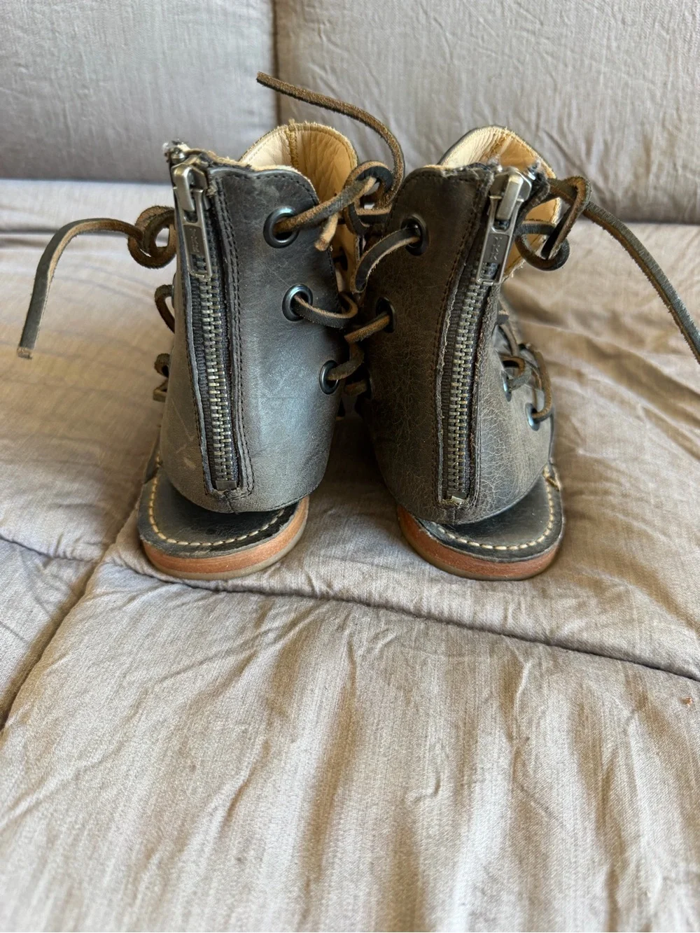 Baske X Free People California Nomad Brown Leather Gladiator Sandal